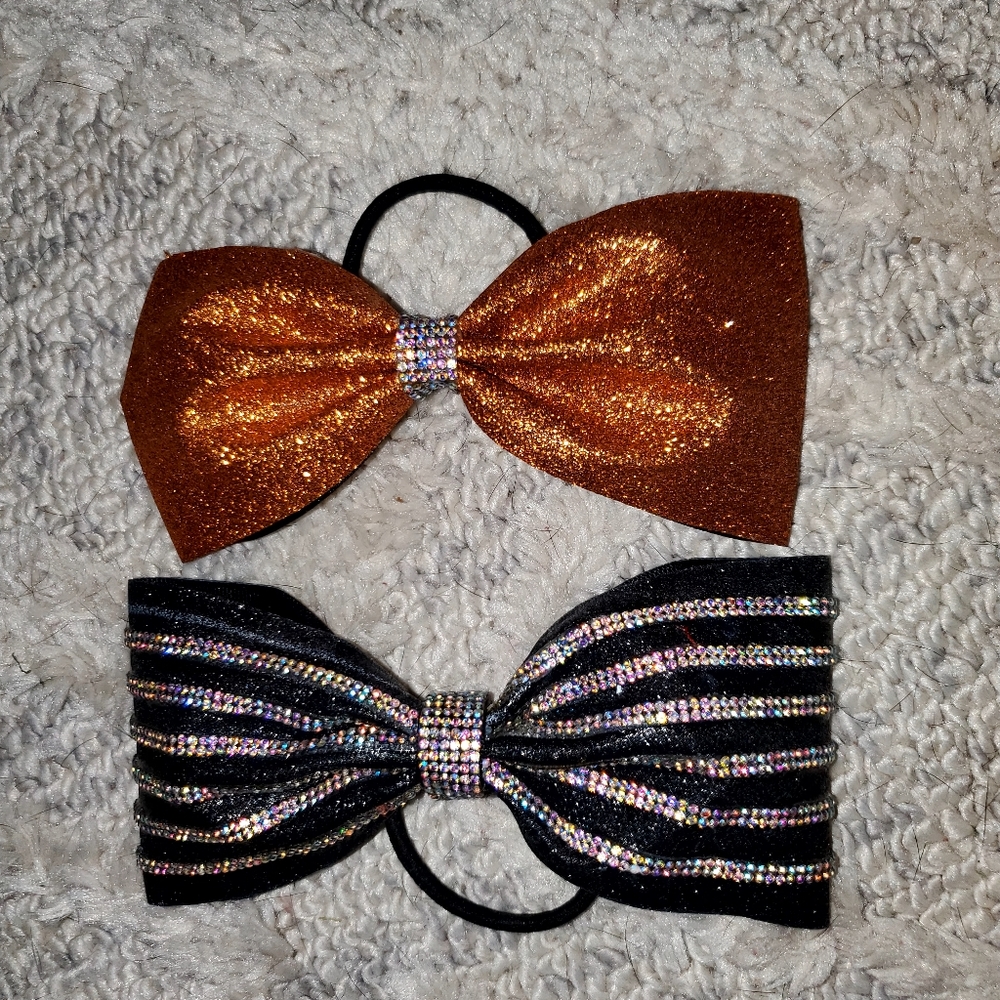Custom Cheer Bows - Hand-Placed Jewels